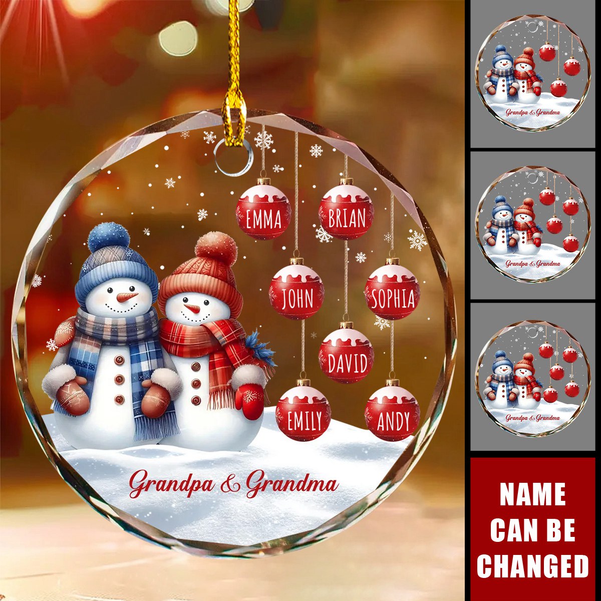 Grandparents’ Personalized Christmas Ornament Perfect Gifts for Grandparent Christmas Gifts for Grandparent