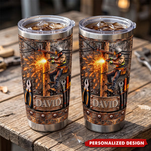 Dedicated Lineman Tumbler, Gift For Lineman and Electrician