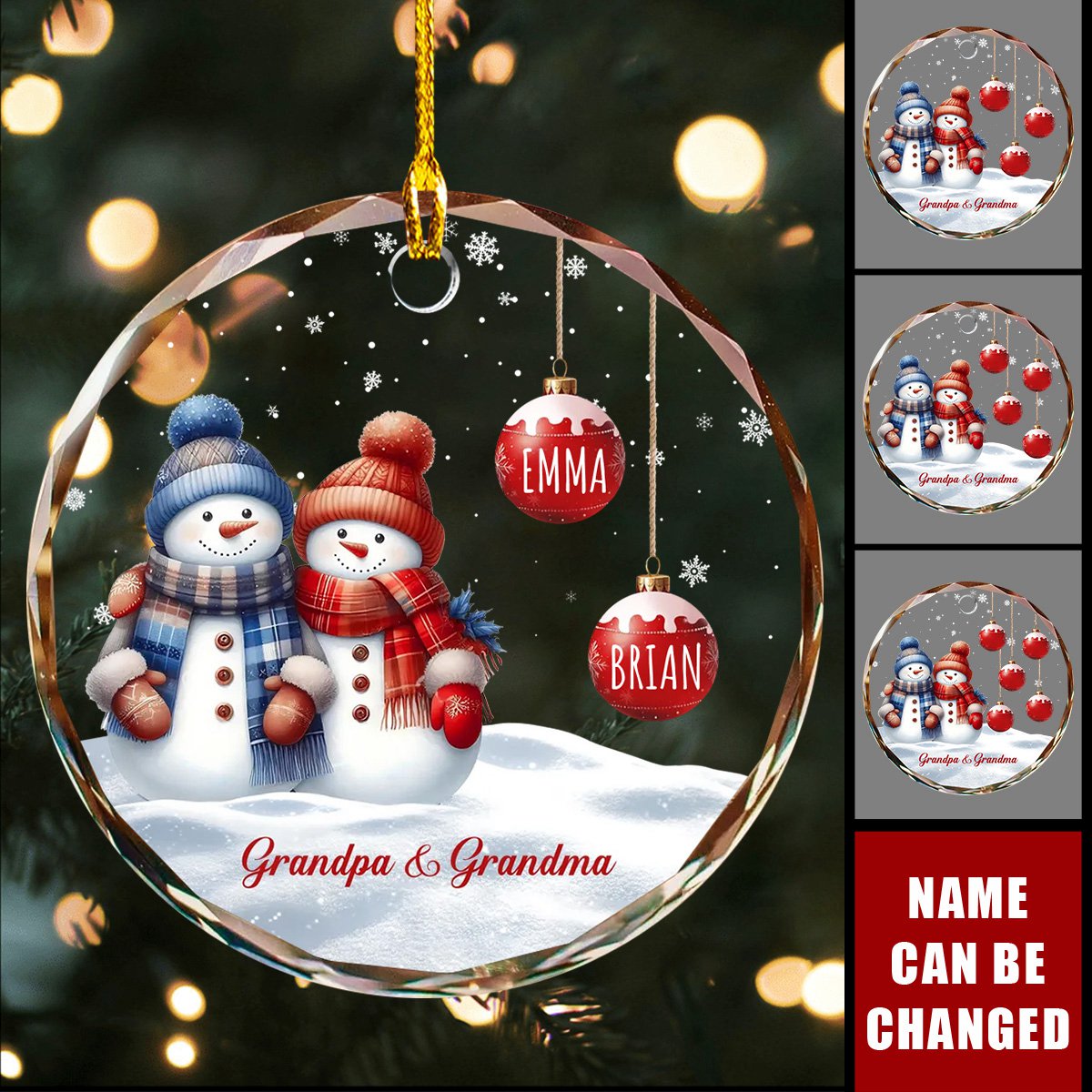 Grandparents’ Personalized Christmas Ornament Perfect Gifts for Grandparent Christmas Gifts for Grandparent