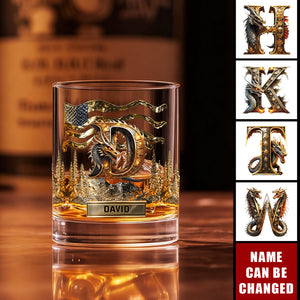 Love Dragons - Personalized Dragon Whiskey Glass