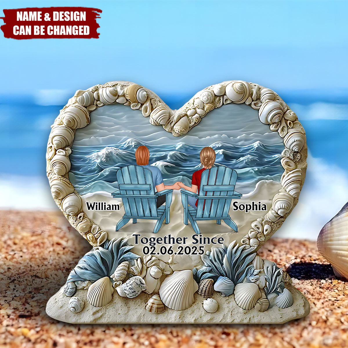 Together Since - Personalized Couple Custom Shaped Acrylic Plaque