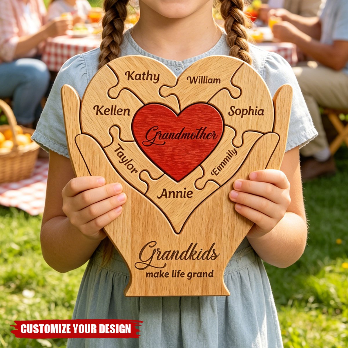 Grandma, Nana, Gigi You Are The Piece That Holds Us Together - Personalized Puzzle