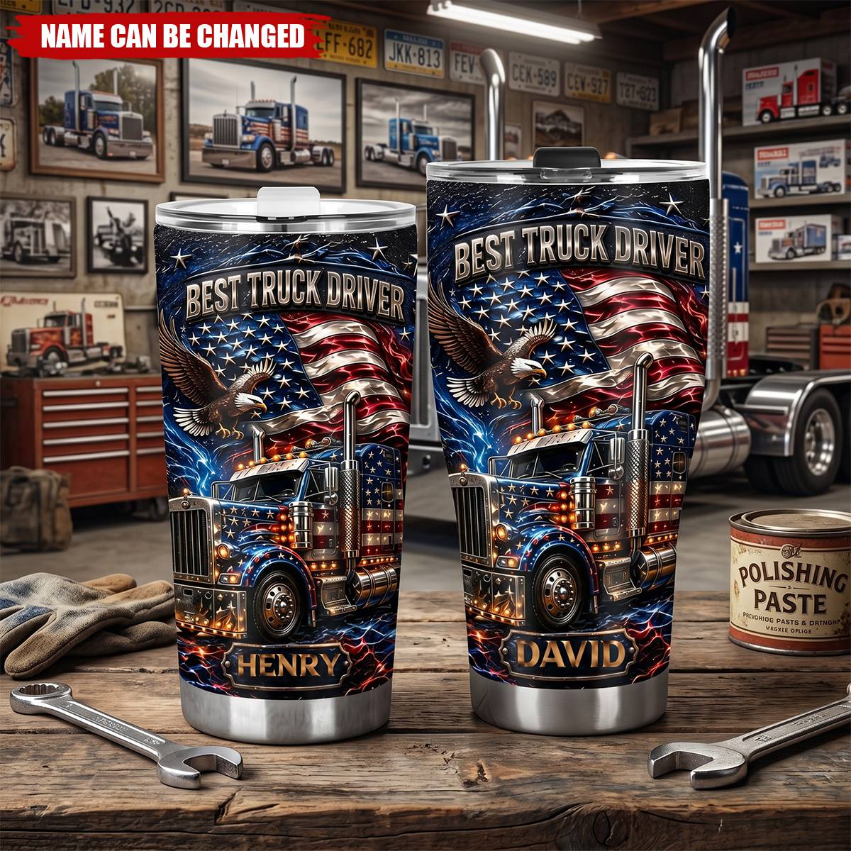Best Truck Driver - Personalized Trucker Tumbler