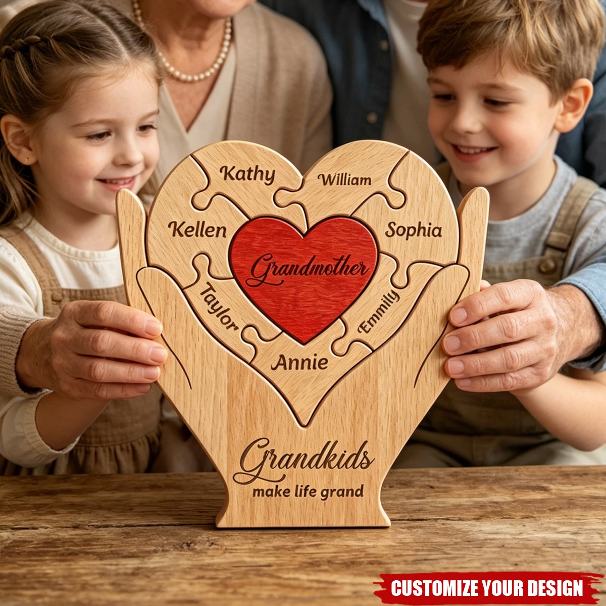 Grandma, Nana, Gigi You Are The Piece That Holds Us Together - Personalized Puzzle