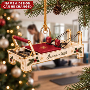 Pilates Reformer – Personalized Acrylic Custom Shape Ornament