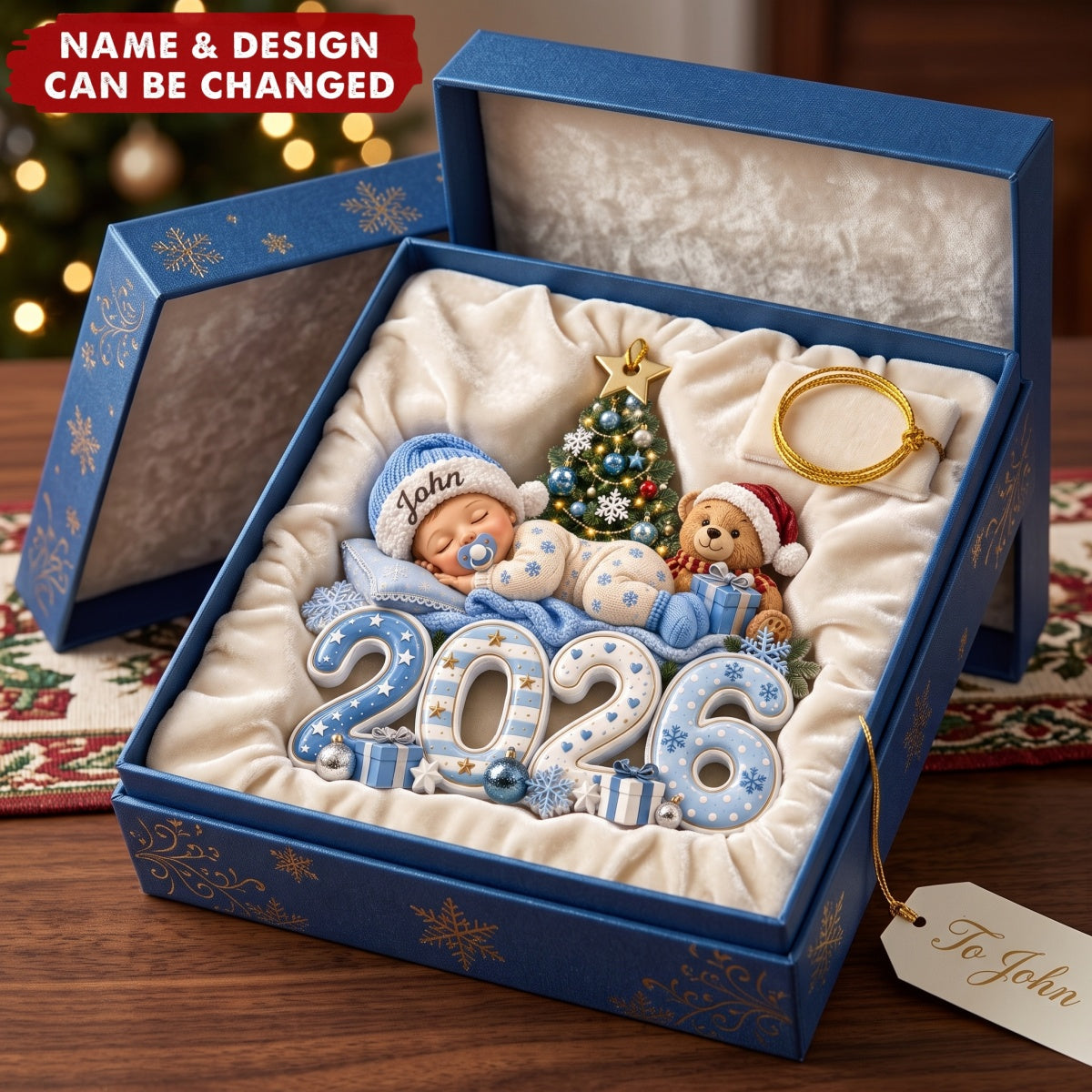 Baby First Christmas – Personalized Acrylic Custom Shape Ornament