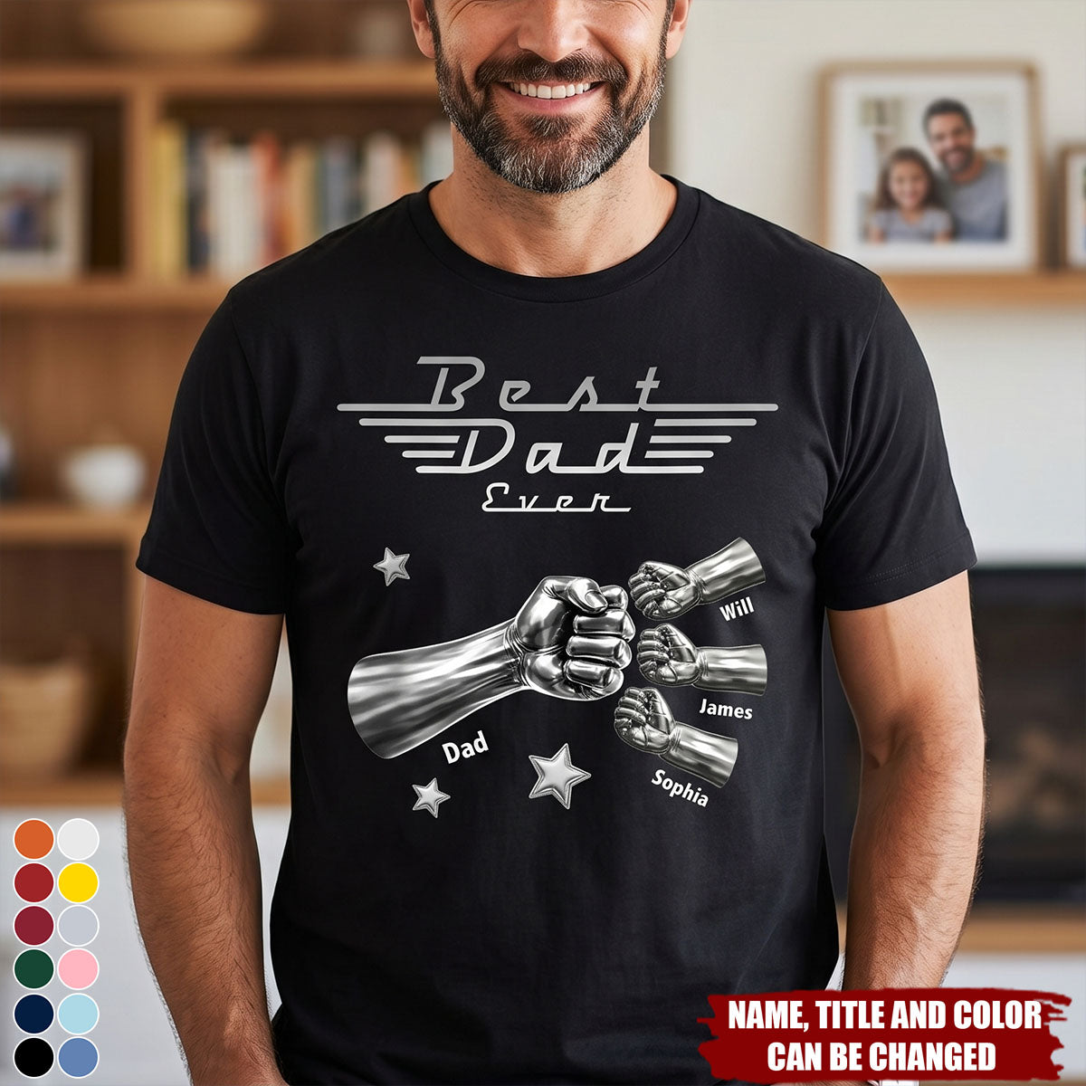Best Dad Ever, Best Papa Ever - Personalized Shirt For Dad, Grandpa