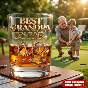 Legendary Golf Dad - Personalized Whiskey Glass,  Father's Day Gift For Dad, Grandpa
