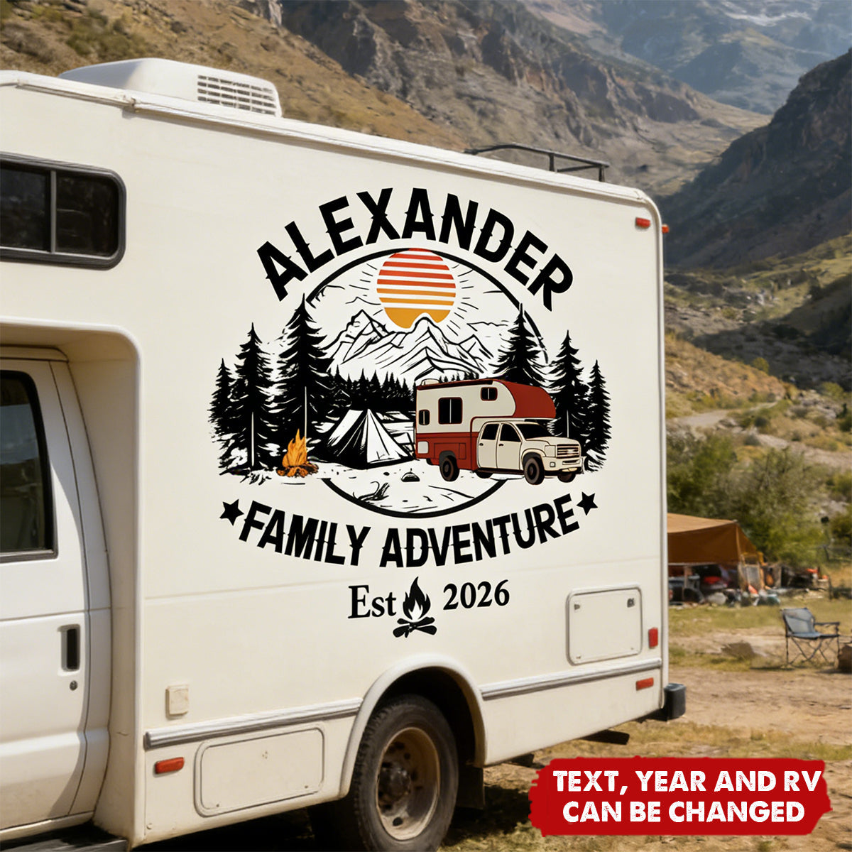 All Family Adventure Are Wonderful - Personalized Decal