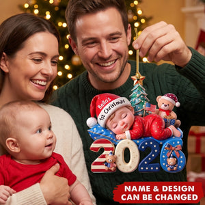 1st Christmas USA - Personalized Acrylic Custom Shape Ornament