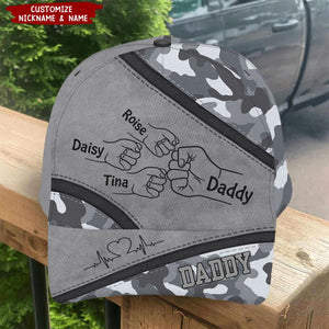 Best Dad Ever Camo Pattern - Personalized Baseball Cap