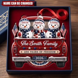 Driven By Love United By Freedom - Personalized Acrylic Custom Shape Ornament