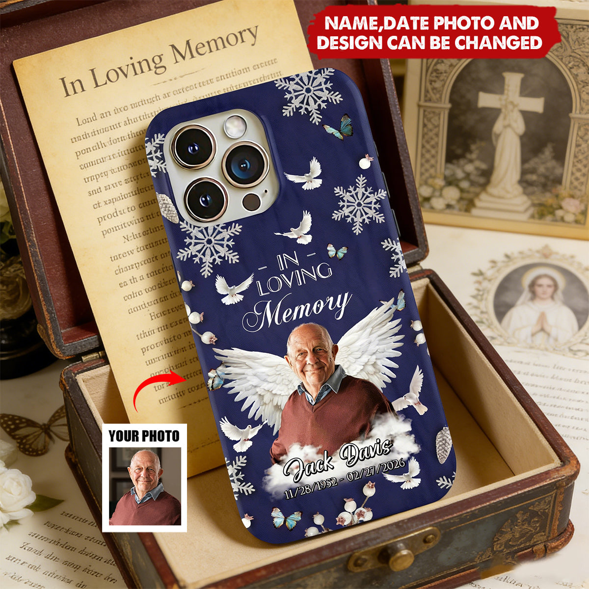 Custom Photo Gone But Never Forgotten - Personalized Full Print Phone Case