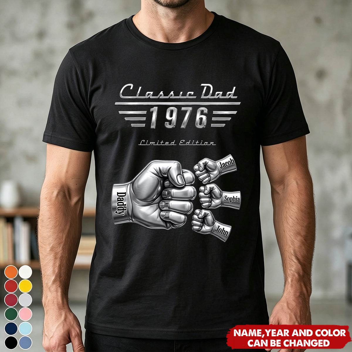 Classic Car Style Dad - Personalized Shirt For Dad, Grandpa
