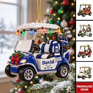 Personalized Golf Cart Christmas Ornament,  Golf Cart Ornament
