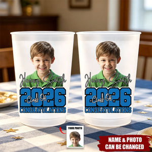 Custom Photo Graduation Cups - Personalized Graduation Gifts For Him, Her - The Journey Was Worth It