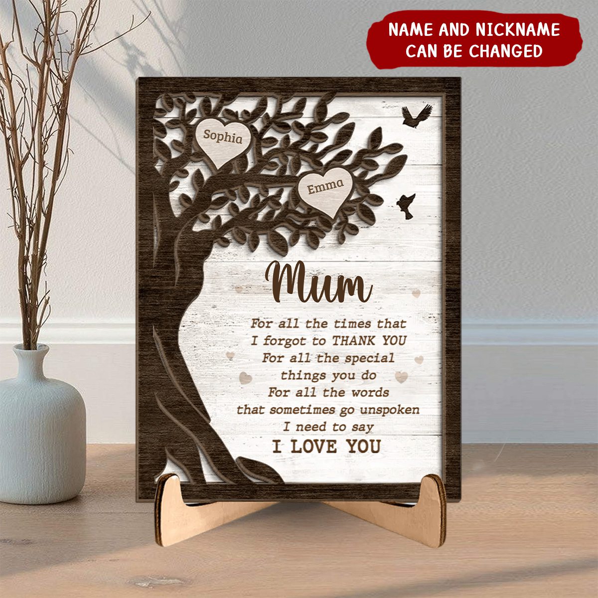 Family - We Need To Say We Love You - Personalized Wooden Plaque