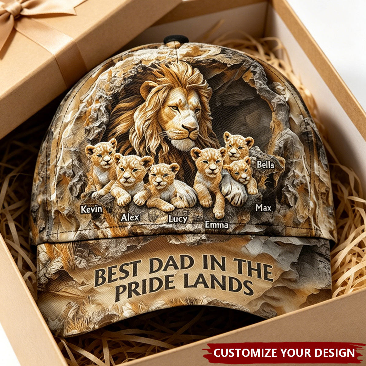 Papa Lion - Personalized Father Classic Cap