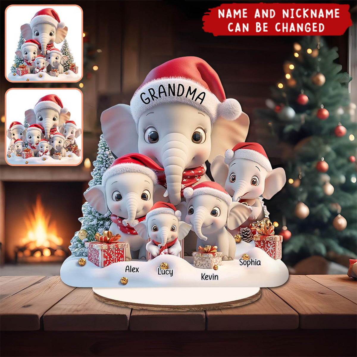 Love Being A Grandma - Personalized Grandma Freestanding Wood Plaque