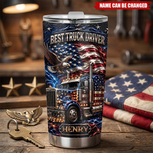 Best Truck Driver - Personalized Trucker Tumbler