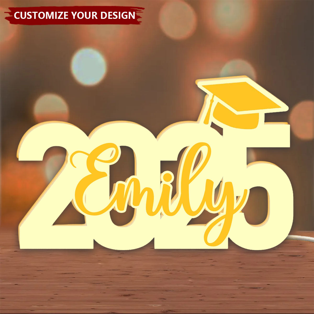 Class Of 2025 Graduation Personalized Light Box - Graduation Gift