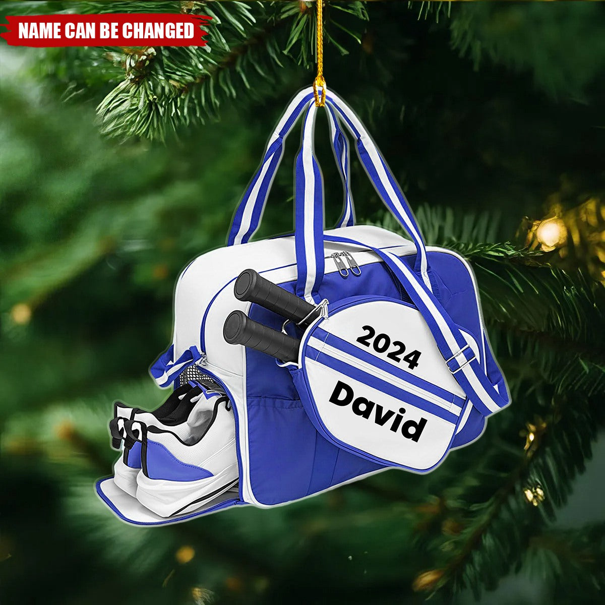 Custom 2024 Pickleball Ornaments - Gift for Pickle Ball Player