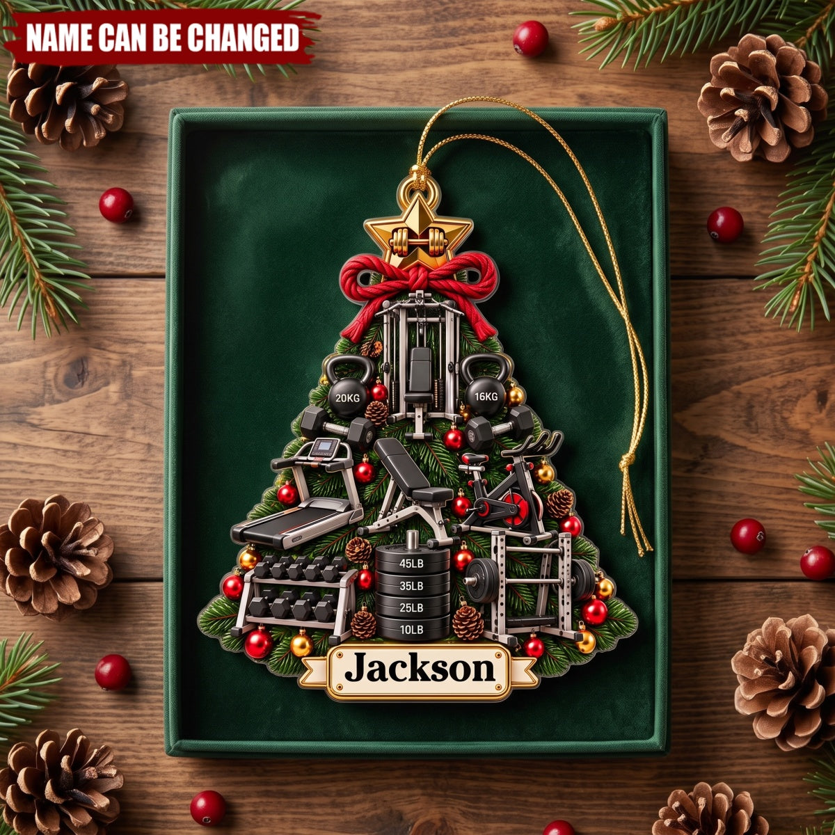 Gym Christmas Tree – Personalized Acrylic Custom Shape Ornament