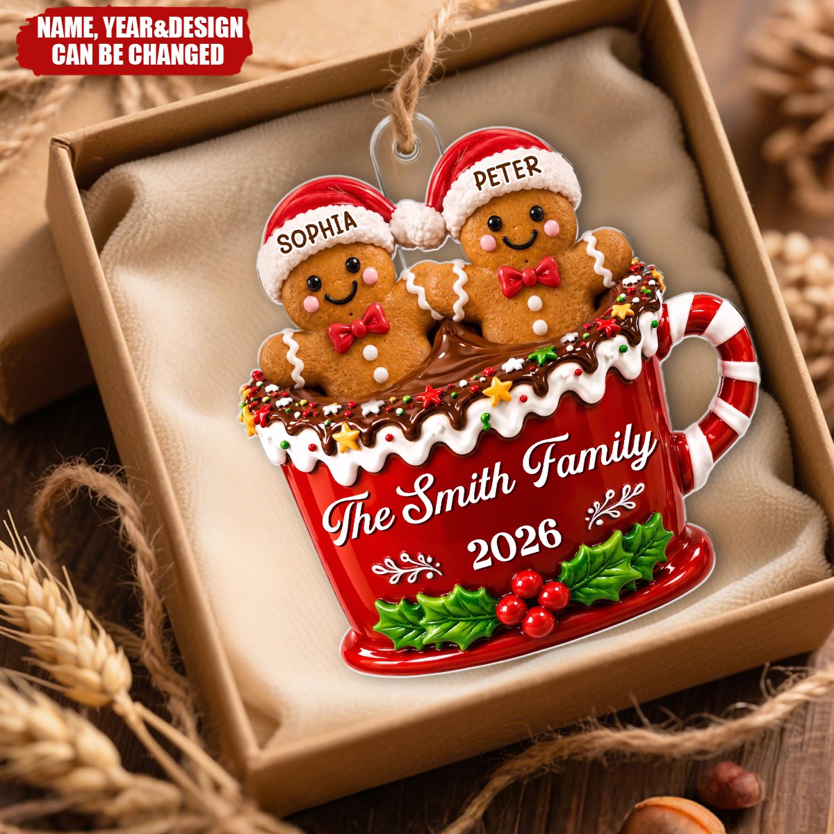 Our Sweet Little Family - Personalized Acrylic Custom Shape Ornament