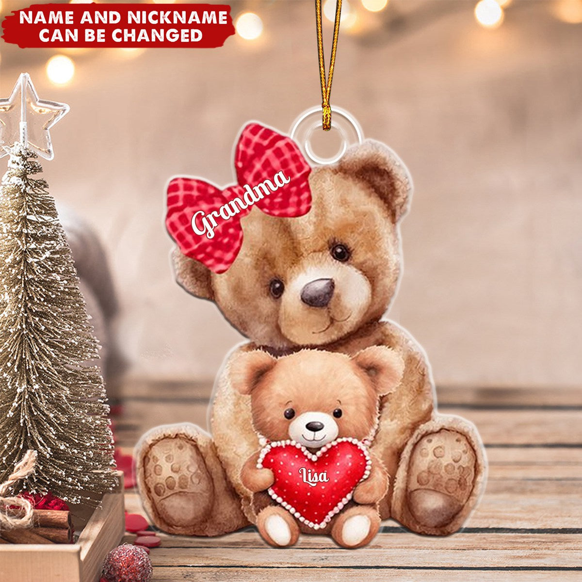 Best Gift For Grandma And Mom - Personalized Ornament