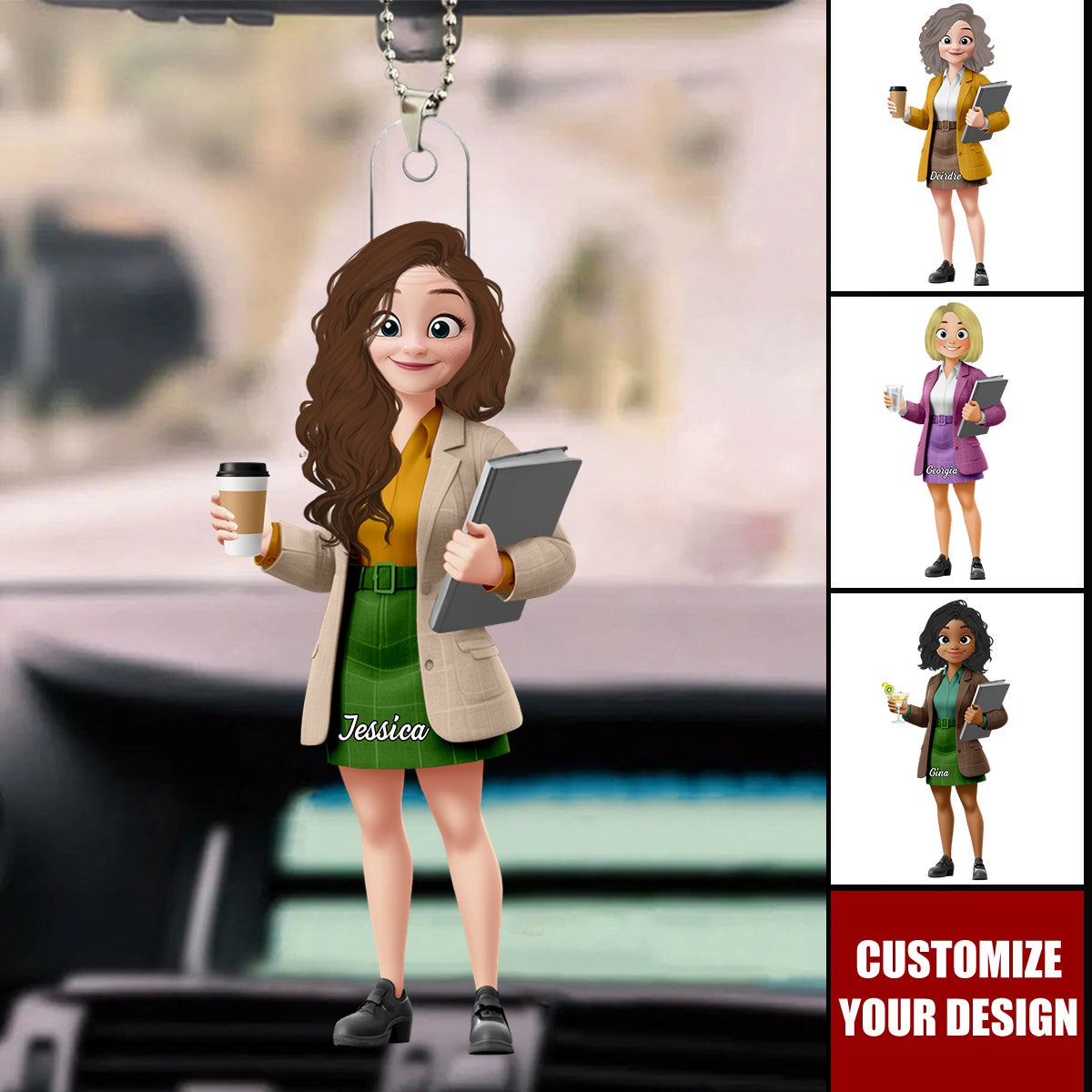 Love Teacher Life New Version - Personalized Acrylic Ornament