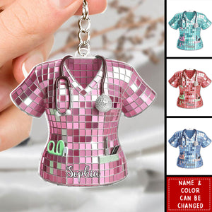 Love Nurse Life - Personalized Nurse Acrylic Keychain