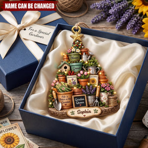 Life Is Better In The Garden - Personalized Wooden Ornament, Gift For Garden Lovers