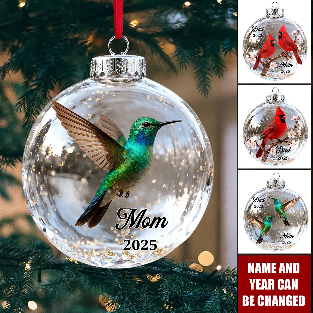 Fly Beside You Everyday - Personalized Memorial Acrylic Ornament