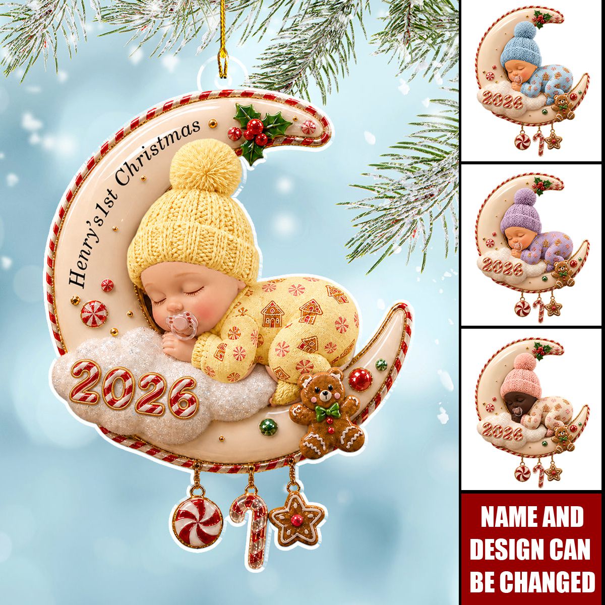 Baby Christmas - Personalized Acrylic Ornament