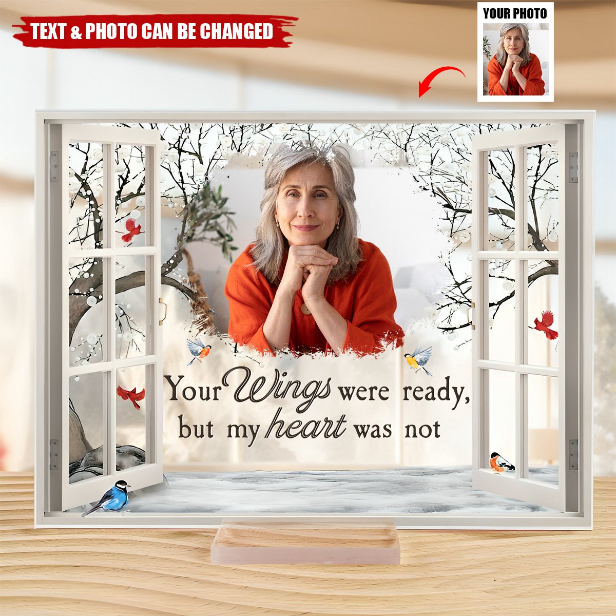 I'm Always With You Memorial - Personalized Photo Acrylic Plaque