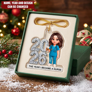 The Year I Became A Nurse – Personalized Acrylic Custom Shape Ornament