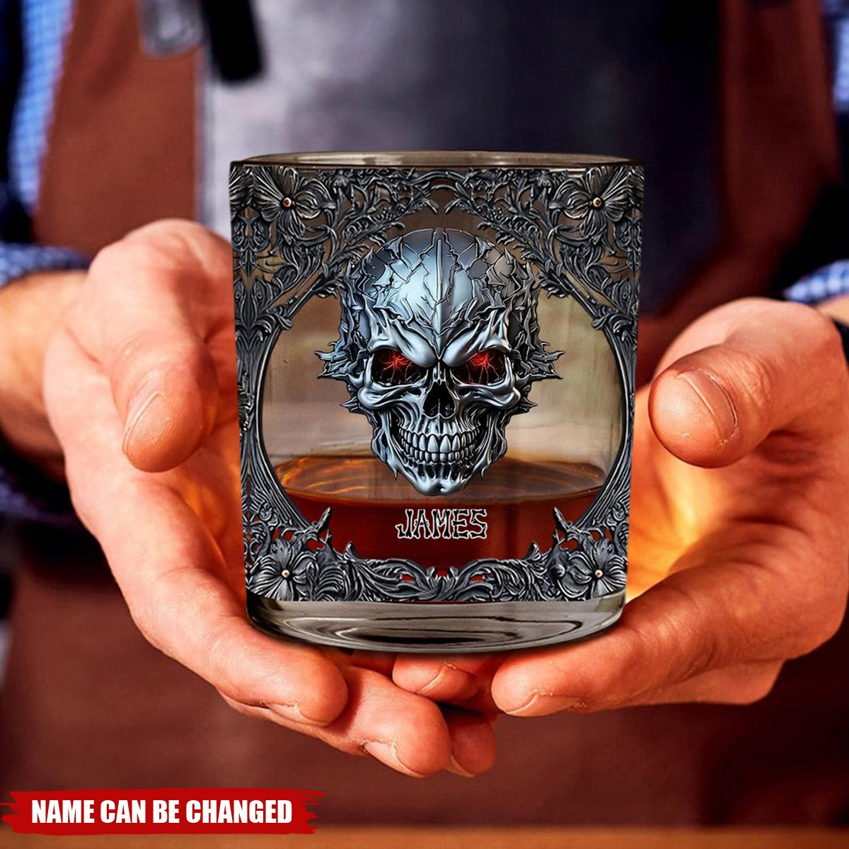 Cool Skull - Personalized Skull Whiskey Glass