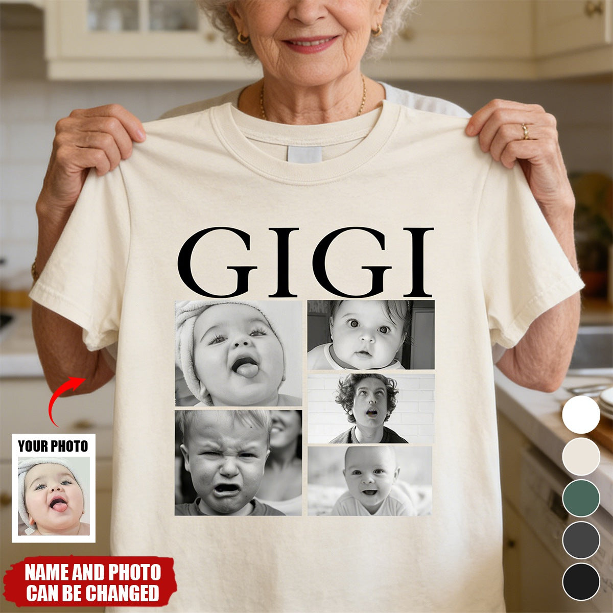 Retro Vintage Custom Kids' Photo - Personalized T-Shirt