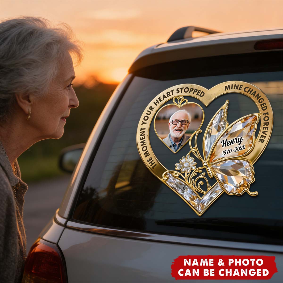 Those We Love Never Leave Us - Personalized Decal, Memorial Gift For Loss Of Loved One
