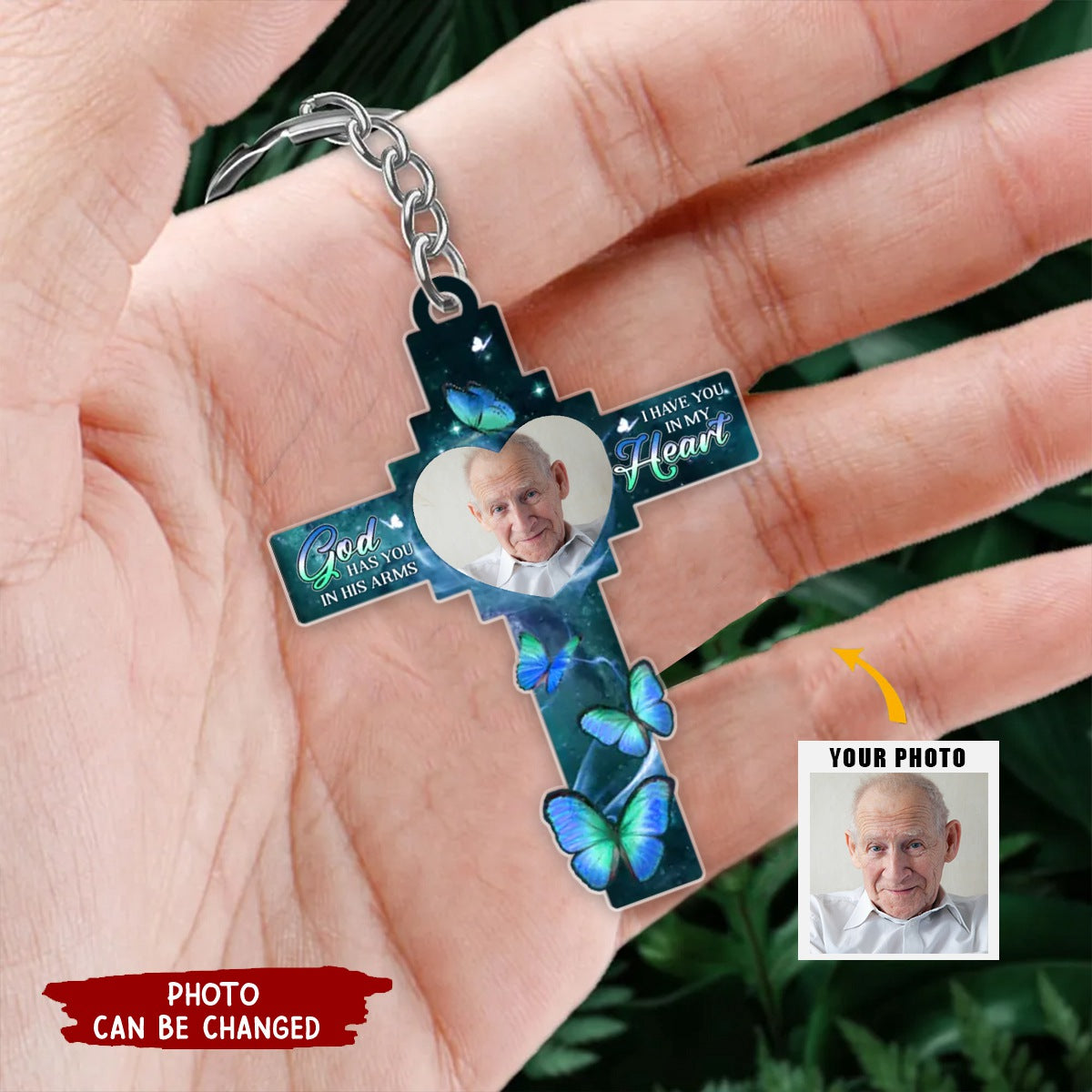 Custom Photo You Will Always Hold A Special Place In My Heart - Memorial Personalized Keychain