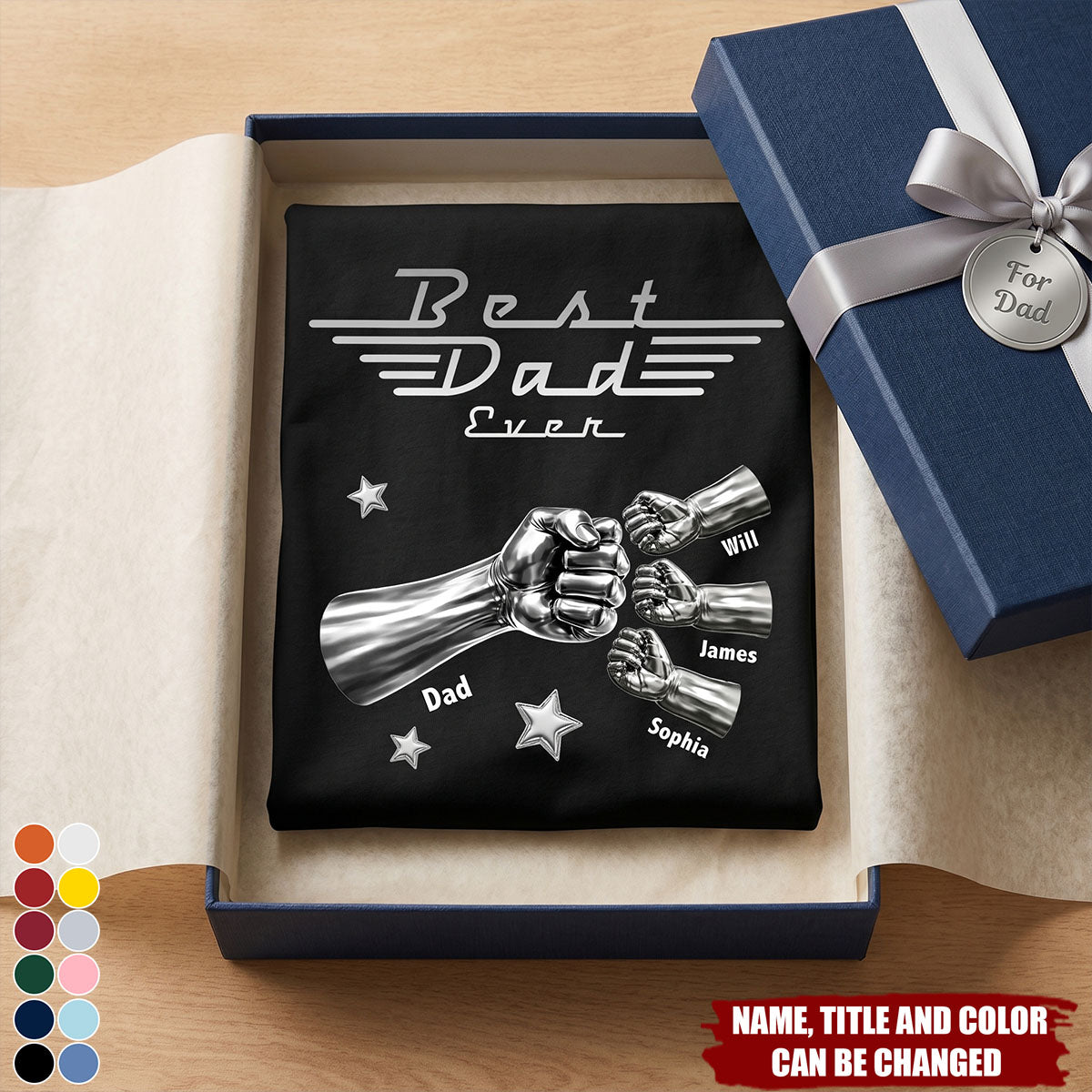 Best Dad Ever, Best Papa Ever - Personalized Shirt For Dad, Grandpa