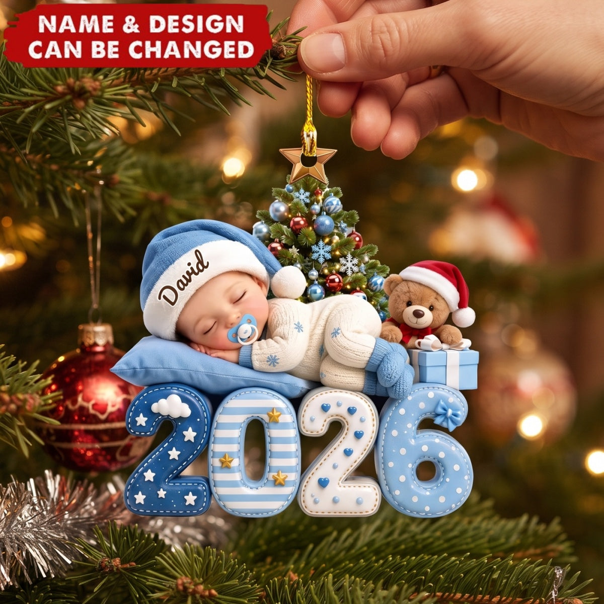 Our Greatest Blessing Ever - Personalized Acrylic Custom Shape Ornament