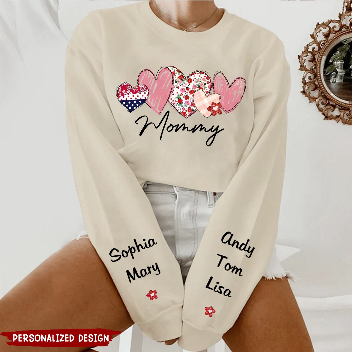 Make Everything Better - Family Personalized Unisex Sweatshirt With Design On Sleeve