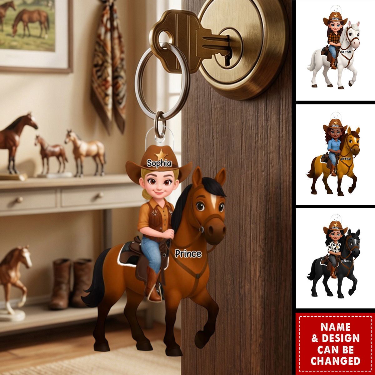 Every Horse Deserved To Be Loved By A Girl - Personalized Acrylic Keychain