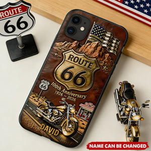 100th Anniversary Motorcycle - Personalized Phone Case, Gift For Bikers