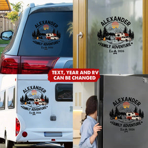All Family Adventure Are Wonderful - Personalized Decal