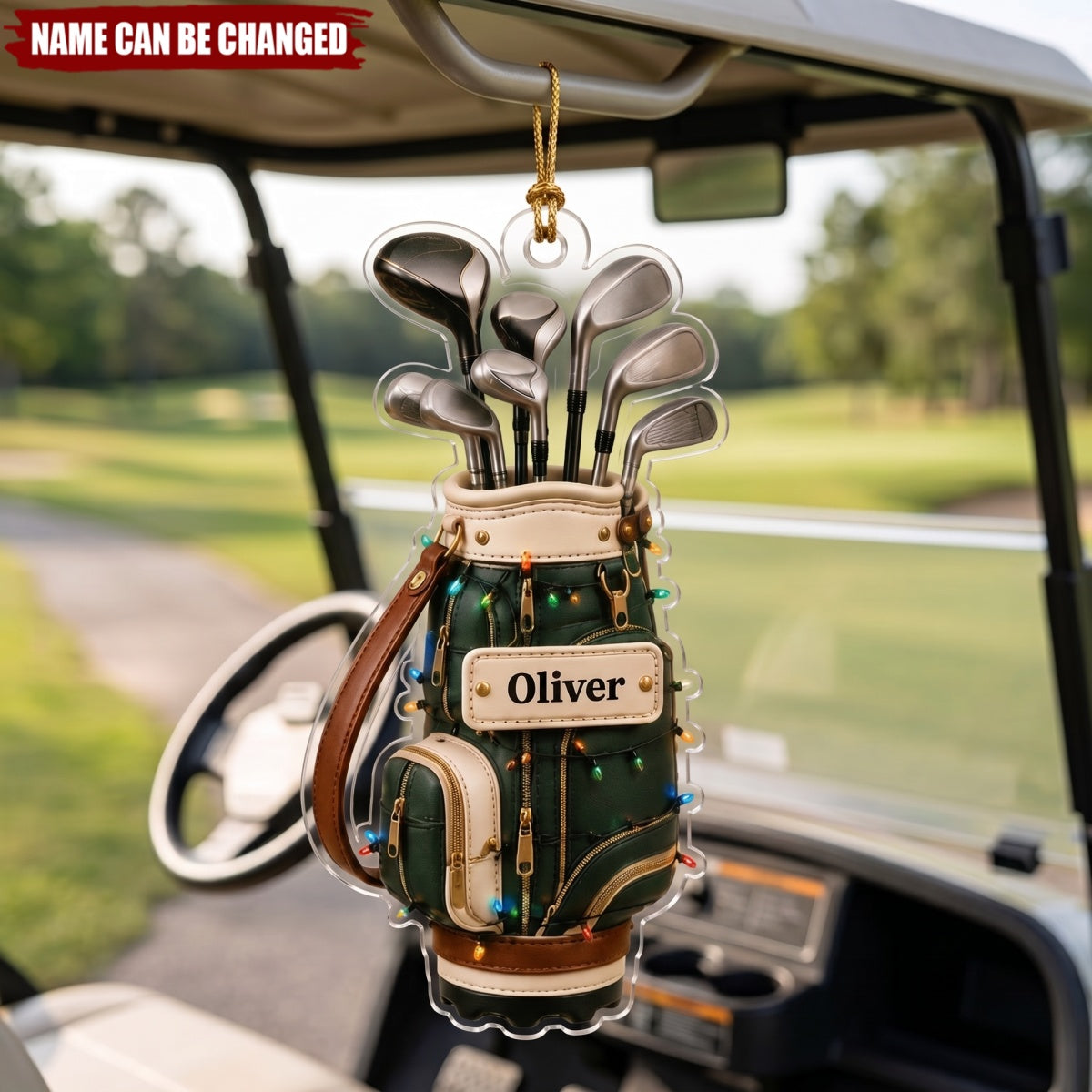 Golf Bag – Personalized Acrylic Custom Shape Ornament
