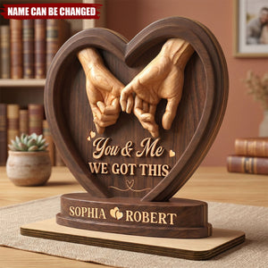 Love Held Forever - Personalized 2-Layer Wood Plaque