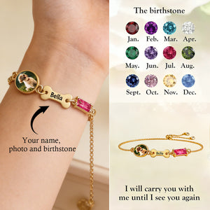 Pet Memorial  - Personalised Birthstone Bracelet