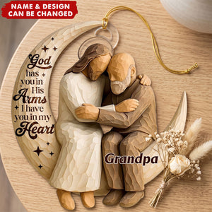 God Has You In His Arms - Personalized 1-Layer Acrylic Ornament